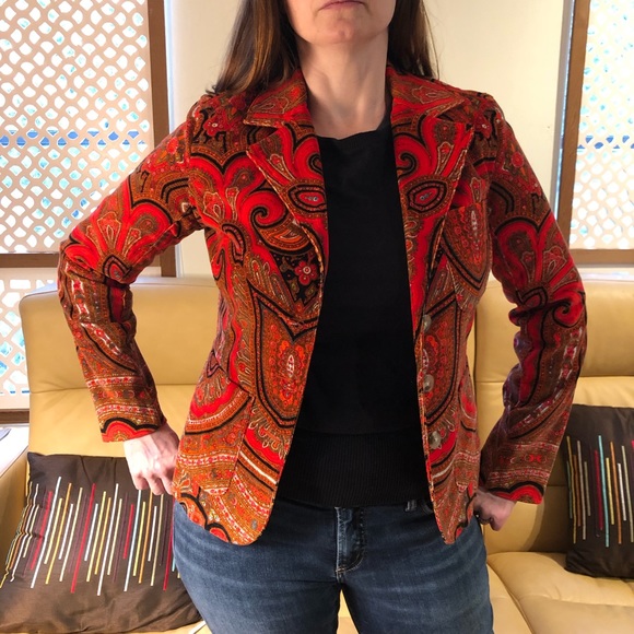 Isaac Mizrahi Jackets & Blazers - Psychedelic corduroy jacket Size M